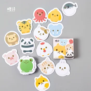 

45 pcs/pack Round Animal Decorative Sticker Set Diary Album Label Stickers DIY Stationery Stickers Gift Diary Deco Pack