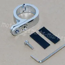 Универсальная Хромированная ручка мотоцикла крепления зажимные часы 32 мм 1 1/" для Harley Honda Yamaha Suzuki Kawasaki