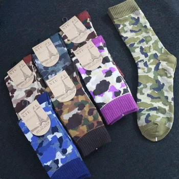 

Big Sales New Fashion Cotton Men's Socks Japan Retro High Quality Camouflage Men's Sock Soft Comfortable Man Sock