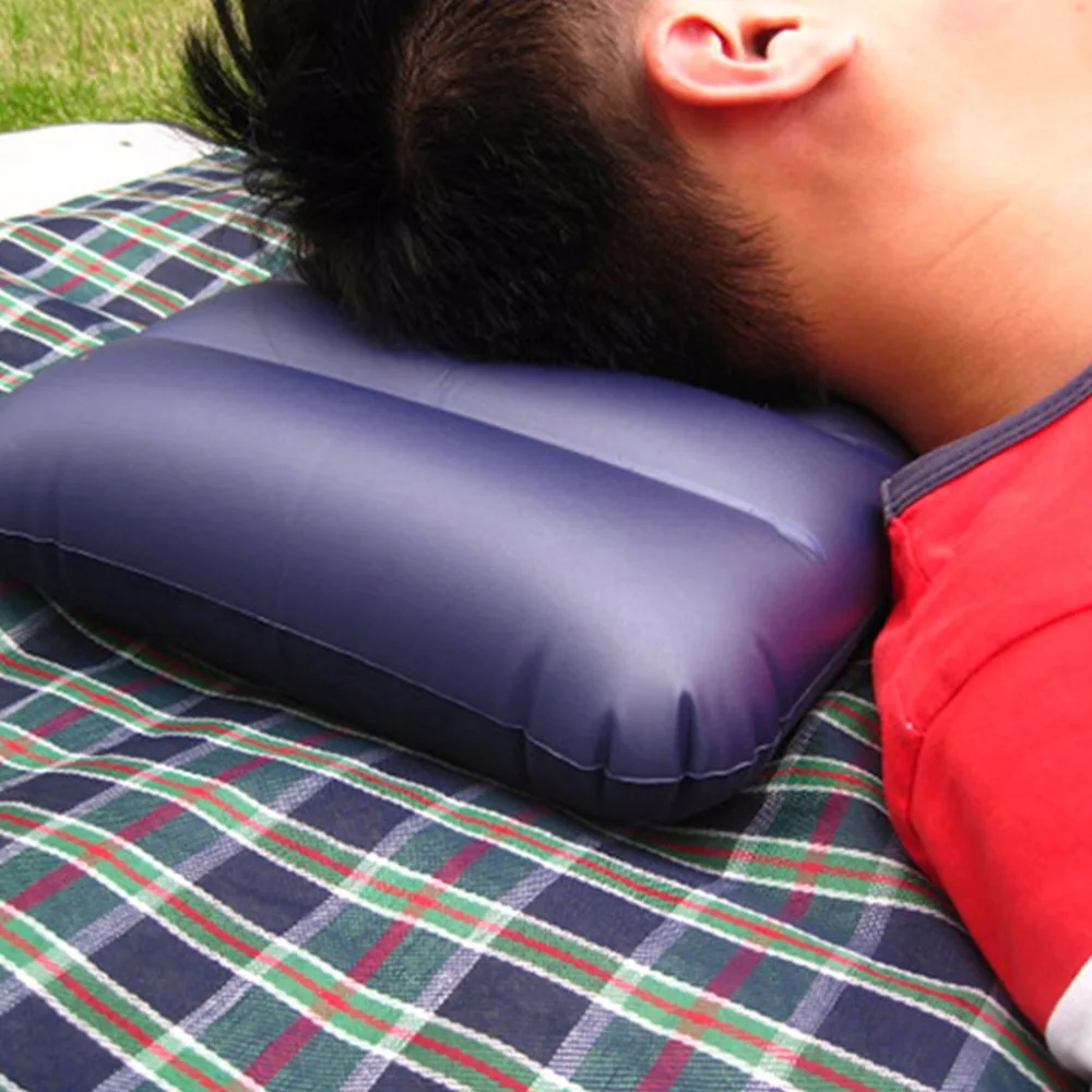 Buy Inflatable Camping Pillow Dark Blue Large