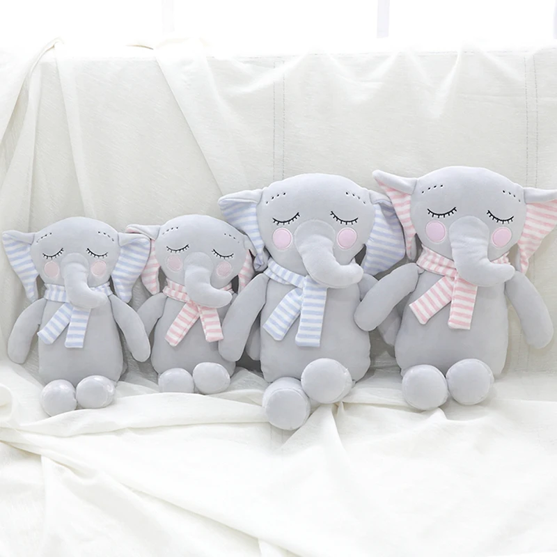 

30/40cm Kawaii Elephant Plush Toys Stuffed Animals Soft Plush Elephant Pillow Doll Toys Lovers Children Girls Birthday Gifts