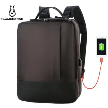 

Business men's USB charging backpack waterproof 15.6-inch laptop bag large capacity outdoor travel backpack for teenagers