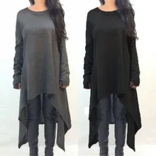 7 Colors Sweater Dresses 3XL Zanzea 2018 Autumn Winter Women Knitted Asymmetric Dress Long Sleeve Casual Vestidos de Festa
