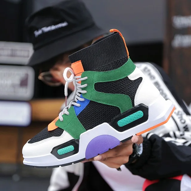 

Autumn high top star shoes men luxury brand sneakers white designer version golden casual shoes hip hop shoes zapatos hombre