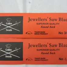 144 шт./упак. двойной меч пилы, 4/0 ювелирное ножовочное полотно, Золотое лезвие для резки драгоценных камней, стоматологическая рама роторные пилы