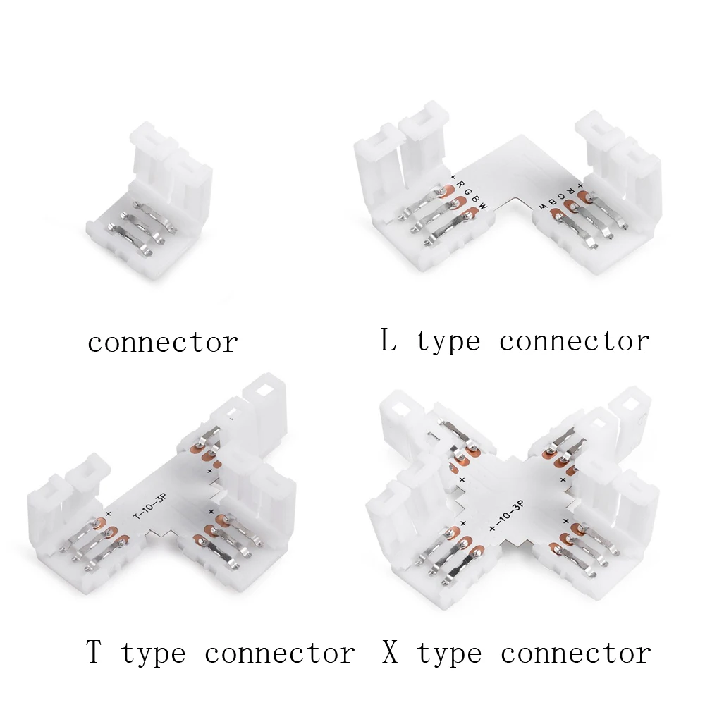 5 шт. ws2812 ws2811 ws2812b 3pin 10 мм RGB СВЕТОДИОДНЫЕ коннекторы зажимы аксессуары женский