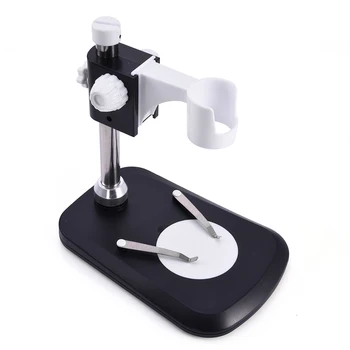 

ABS + Metal Microscope Stand Workbench Raising Lowering Stage Holder For USB Digital Microscope