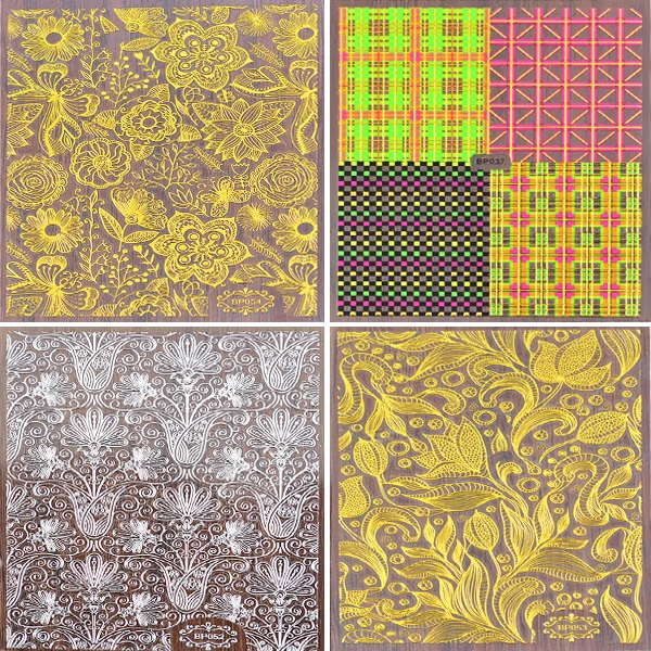 1 sheet classic embossed