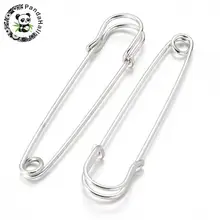 Iron Kilt Pins Platinum Color 70mm long 18mm wide 6mm thick hole about 6mm
