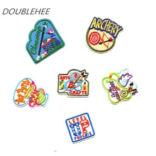 DOUBLEHEE Cartoon Party Cartoon Party Bow Target Patch Embroidered Iron On Patches Embroidery Sew On DIY Coat Shoes Accessories on target