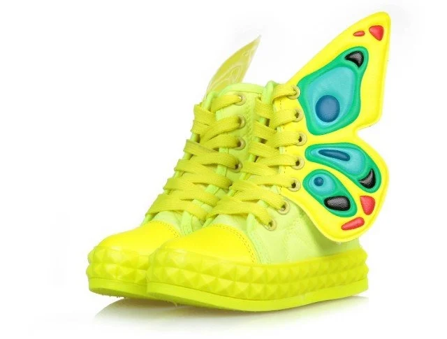 2019 новая детская обувь весна осень дети мальчики девочки мода молния шнуровка дышащие кроссовки с крыльями бабочки