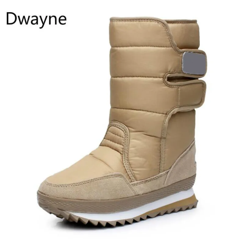 Cena Dwayne śniegowce 2019 marka kobiety zimowe buty buty dla matek przeciwpoślizgowe wodoodporne elastyczne kobiety moda buty casual Plus Size