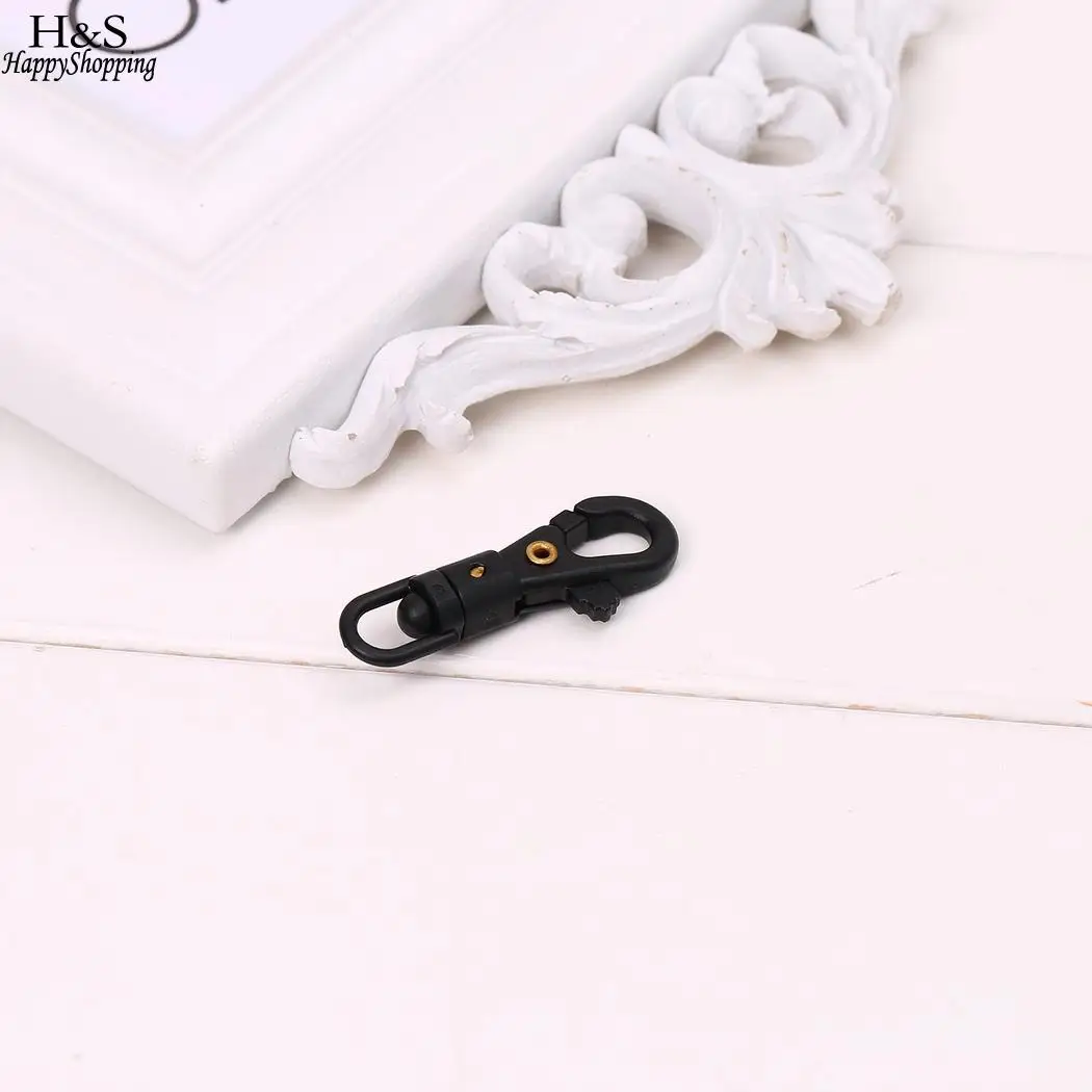 degree Buckles Camping Black Hiking Snap Trigger Clip Lobster Hook 360 Swivel Rotatable Tactical Hooks rotating