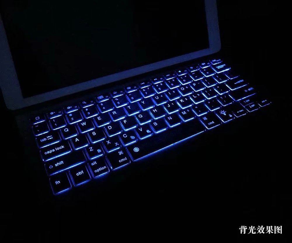 Ультра тонкий съемный Bluetooth клавиатура с подсветкой Folio Stand кожаный чехол для Apple iPad Pro 12,9 2015 2017 12,9"