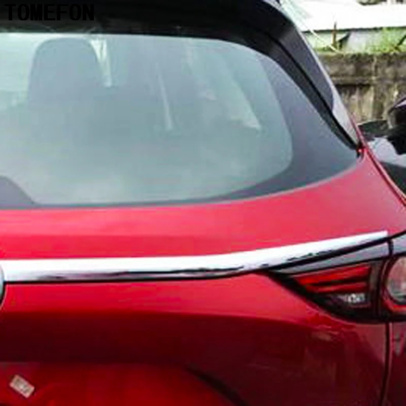 TOMEFON для Mazda CX 5 CX5 2017 2018 ABS Хромированная Задняя Крышка багажника Накладка рамка