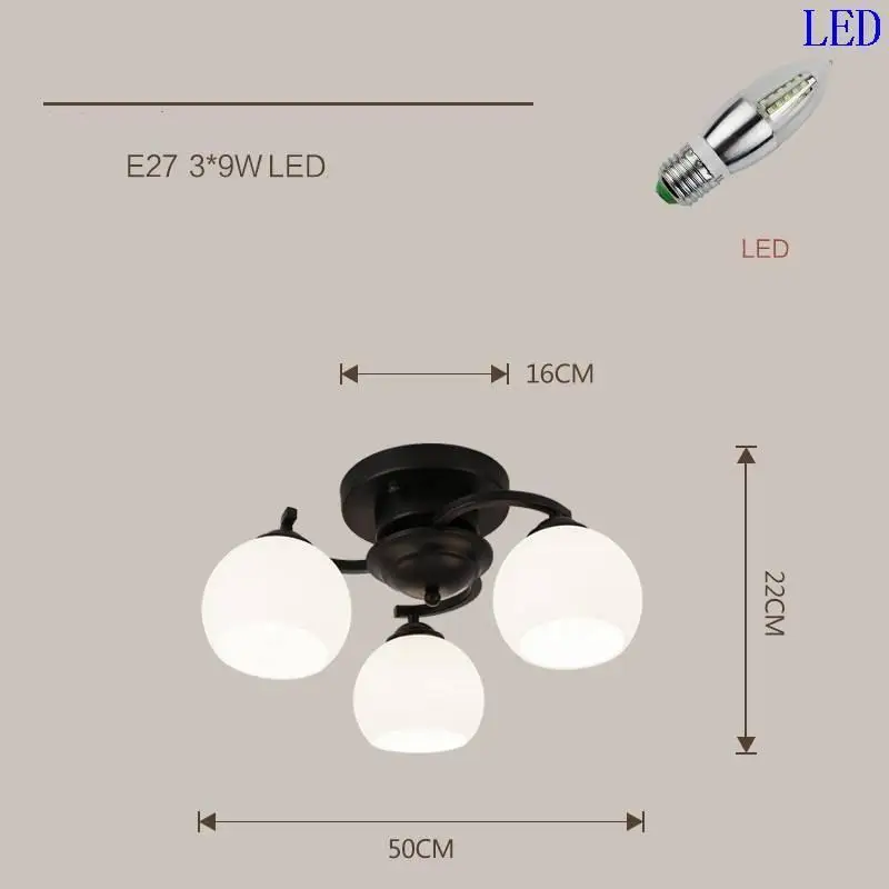 Lampen современный Plafon Plafonnier Домашний Светильник для Candeeiro Lampara Techo, светильник для гостиной, потолочный светильник - Цвет корпуса: Version H