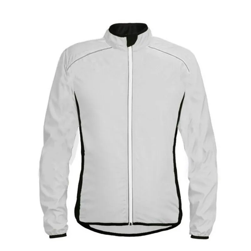 H016 White DICHSKI ветрозащитная велосипедная куртка Мужские и женские пальто Одежда для велоспорта Джерси велосипедный велосипед дождь быстросохнущая спортивная куртка с длинными рукавами - Цвет: H016 White