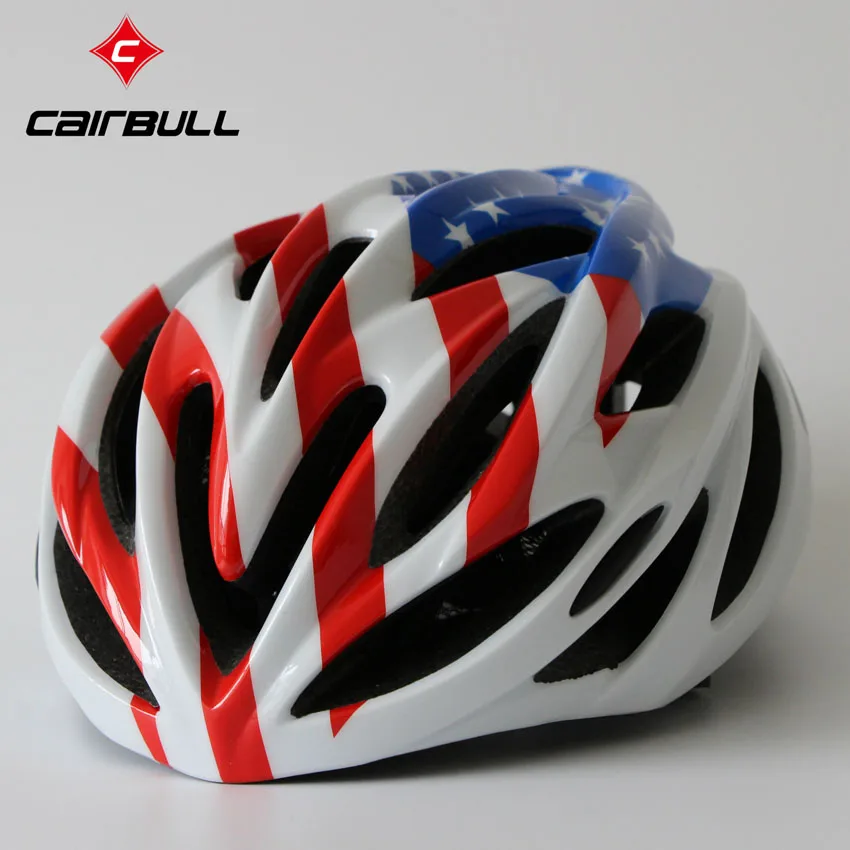 2017 New Flag Helmet Sport Bicycle Helmets Visor Ultralight Unisex