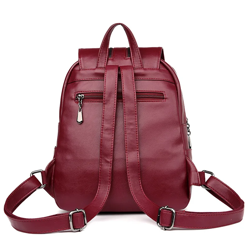 2018 Brand New Laptop Backpack Women Leather Luxury Backpack Women Fashion Backpack Satchel School Bag Pu