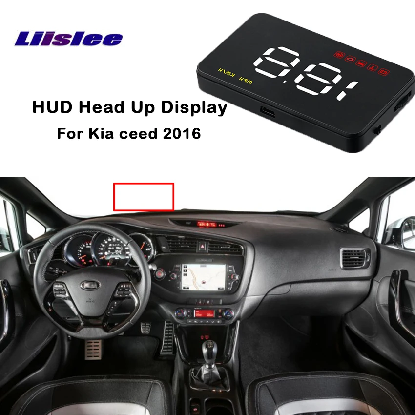 

Liislee For Kia ceed 2016 Head up display HUD vehicle mounted display navigation A1000 car head display projector