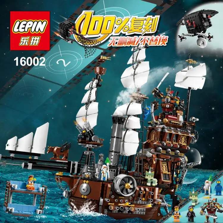 

IN STOCK Lepin 16002 2791Pcs Pirate Ship MetalBeard's Sea Cow Model Building Kits Blocks Bricks Compatible legoed 10708 Toys