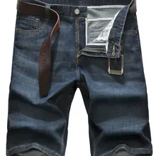 Лето 30~ 42 Джинсовые со средней талией шорты одежда джинсы Прямые мужские шорты Карго хлопок мужские повседневные шорты джинсы до колен