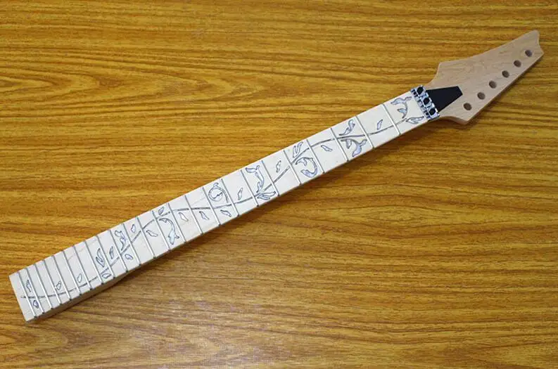 

24 Frets reverse headstock maple Electric Guitar Neck maple fingerboard inlay tree of lifes Guitar accessories parts