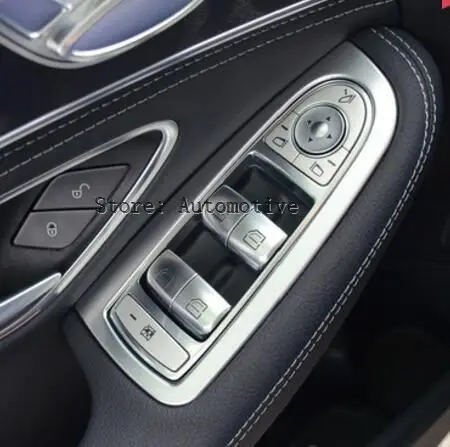 Для Mercedes Benz C Class w205 внутренняя двери, окна переключатель крышки- 4 шт