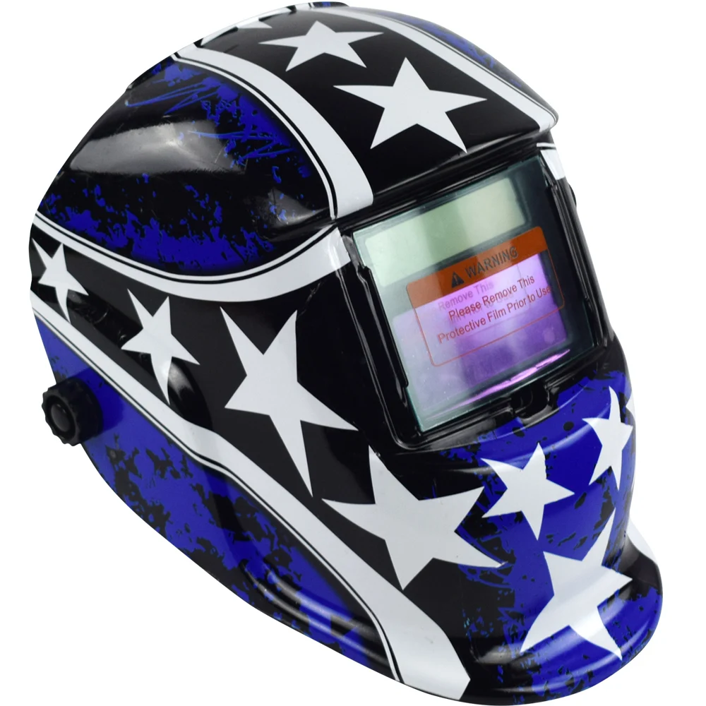 Сварочный шлем Автоматическая Замена Сварка маска на голову группа сварщик Сварочная маска-WN-107-Star полосы