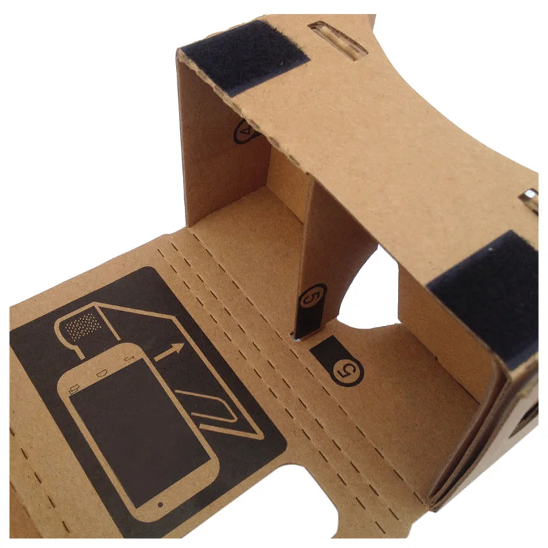 HFES 6 дюймов DIY 3D VR Очки виртуальной реальности Hardboard для Google Cardboard