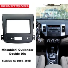 2Din Car DVD Frame Audio Adattatore di Montaggio Dash Kit Trim Pannello di copertura per il 2008 Mitsubishi Outlander Doppio Din car radio lettore