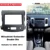2Din Car DVD Frame Audio Adattatore di Montaggio Dash Kit Trim Pannello di copertura per il 2008 Mitsubishi Outlander Doppio Din car radio lettore