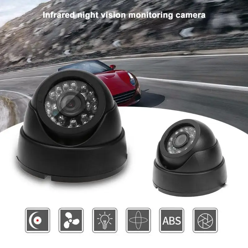 

Universal 24 IR Auto Car Rear View Reverse Backup Camera 360 Degree Wide Angle Surveillance Security Night Vision Dome Cameras