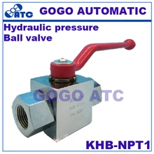 Высококачественный гидравлический шарик давление клапан KHB-NPT1 резьба из углеродистой стали высокий шарик давление клапан