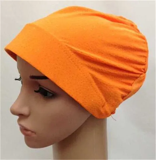 Конфетные цвета мусульманский хиджаб колпачки исламские арабские шали шарф внутренние шапочки под хиджаб мусульманские шапки - Цвет: Orange