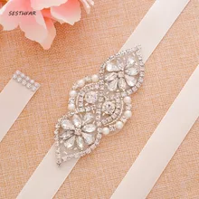 Хрустальный пояс невесты Серебряный ручной работы, со стразами свадебный пояс бриллиантовый свадебный пояс для свадебных аксессуаров J111S