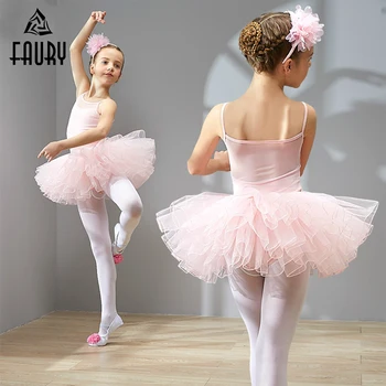 

Professional Girls Ballet Tutu Dance Dress Children Cotton Ballerina Costume Kids Ballet Dancewear Dance Dress High Quality