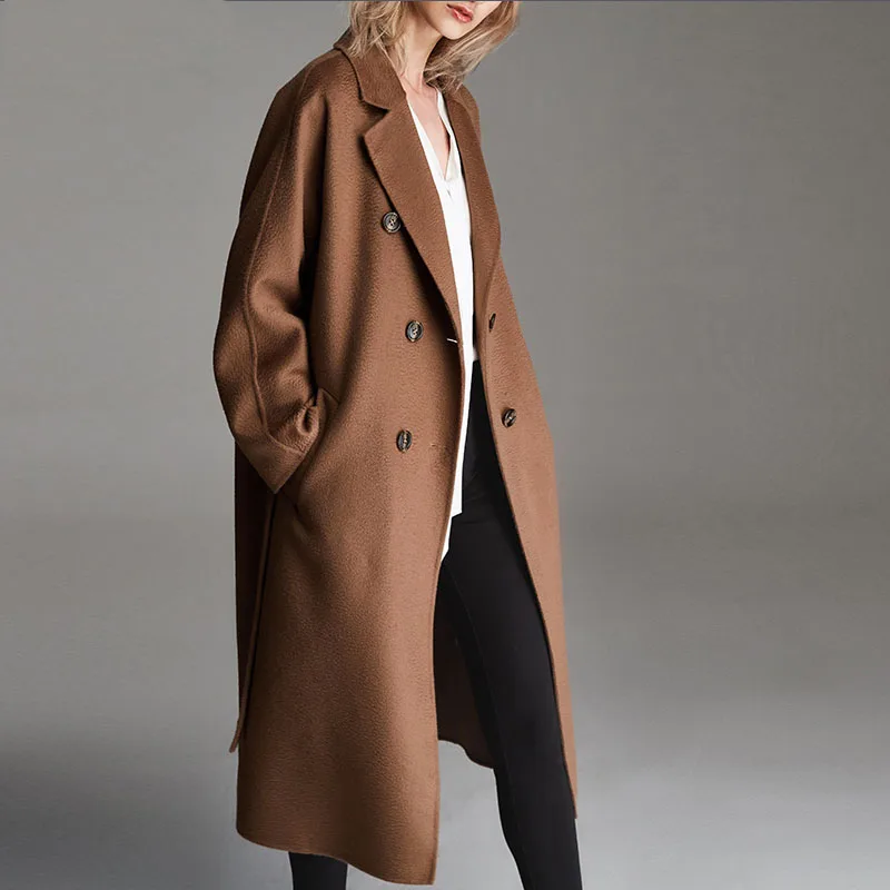 H À Luxe De Manteau Camel Haut Cachemire 100 Réel Mode Femmes Fourrure 80318 Femelle Lumière Veste Gamme Npi Long Conception Qualité wHXqpx6