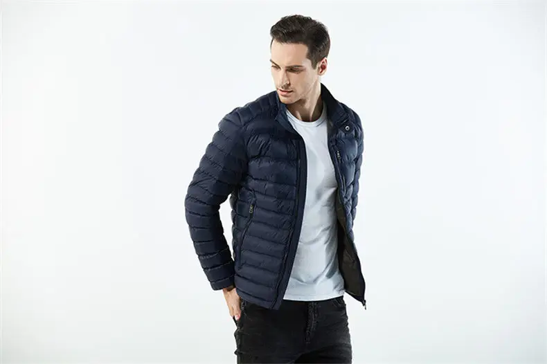 Brand Mens Jackets Wind Water Resistant Autumn Winter Stand Collar Male Jacket Coats Men Zipper Pockets US EU Size Machine Wash 14