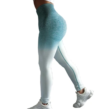 

High end Workout Leggings Women Seamless gradient Leggins elasticity Pants Leggings Fitness Leggings 2019 New