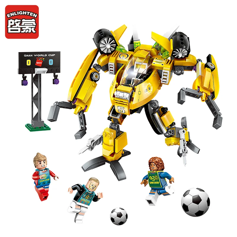 

357pcs Sport Series Building Blocks Football Gaming of Russia Robot Building Toys Sets Learning and Educational For Boy's Toy