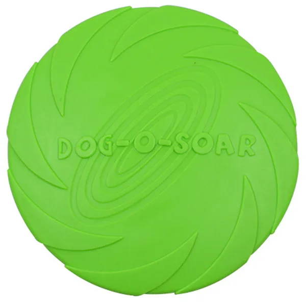 1 шт. забавная силиконовая летающая тарелка для собак, собак, кошек, игрушка для собак, игра летающие диски, устойчивые для жевания щенками, интерактивные принадлежности для собак - Цвет: green