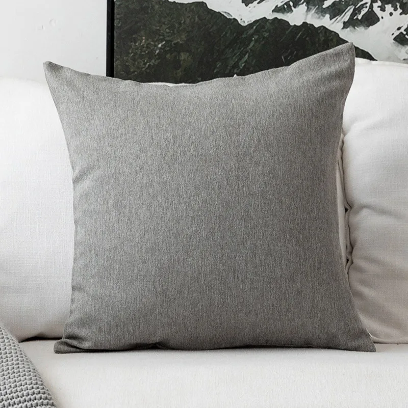 Innermor твердый современный стиль Мягкий чехол мягкий наволочка для дома декоративная для дивана; для кровати; для автомобиля сиденье 45x45 50x50 готовое - Цвет: Gray