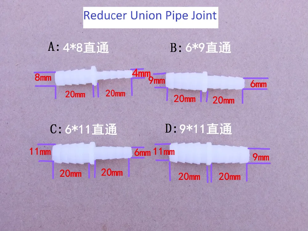 1 шт./лот K610B 4-11 мм PE редуктор соединение водяных труб шланг для шланга силиконовая трубка Linker аквариумные части в убыток США