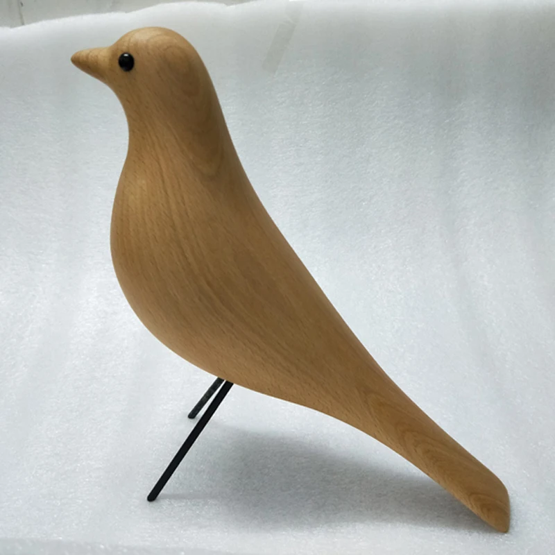 Beechwood Дом Птица домашнее украшение Дисплей Отделка Искусство ремесло подарок на день рождения талисман деревянная птица
