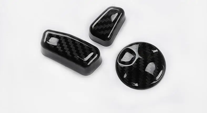 car seat button trim for Alfa Romeo Giulia 2017 carbon fiber accessories  (5)