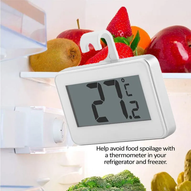 

LCD Digital Screen Precision Refrigerator Thermometer Fridge Freezer Adjustable Stand Magnet Waterproof temp home measurement t