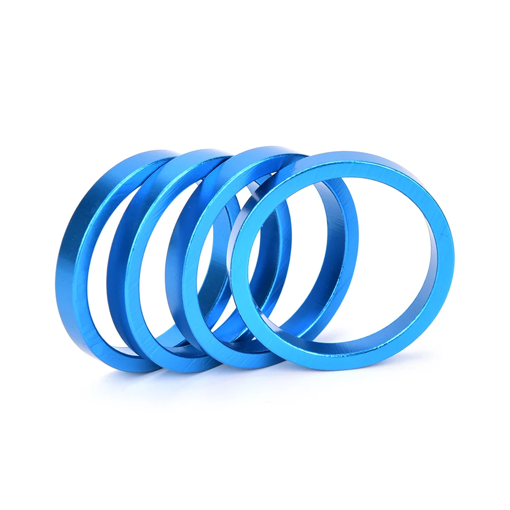 

4pcs/set Bike Fork Washer Stem Spacers Aluminum Alloy Bicycle Headset Washer Raise Handlebar Red Black Blue Sliver Gold