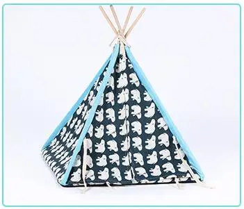 Techome креативная домашняя Складная домашняя льняная дышащая с шелковой подложкой со льдом съемная и моющаяся палатка-гнездо для собак и кошек - Цвет: Polar Bear