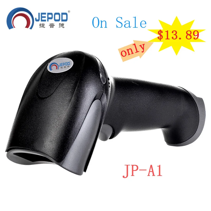 Скидка Продаются со скидкой! JP A1 сканер штрих кодов супермаркет POS Считыватель Штрих кодов XP 58IIH 58 мм POS Термальный чековый принтер билетов